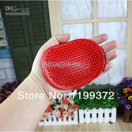 50pcs/lot Pet Cat Dog Rabbit Rubber Breed Massage Grooming Bath Glove Hair Brush Comb Rake