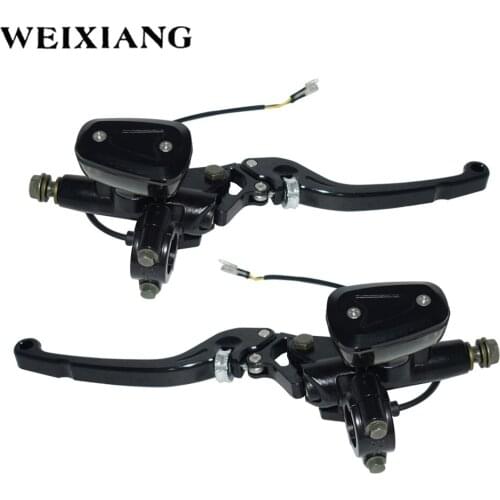 7/8" 22mm CNC Aluminum Motorcycle Brake Clutch Master Cylinder Lever Reservoir Universal Adjustable ATV For Yamaha Honda Suzuki