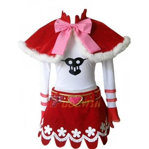 Anime One Piece Perona Princess Mononoke Cosplay Costume 6/lot