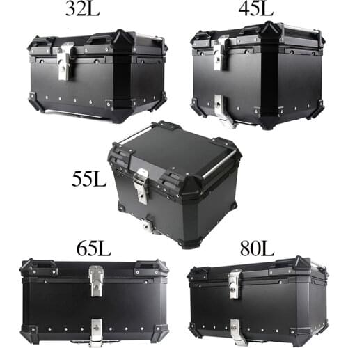 45L/55/65L/80L Universal Motorcycle Rear Luggage Trunk Box Fit For Bmw Kawasaki Yamaha Honda Storage Moto Top Case Tool Box