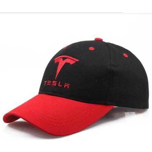Baseball Cap Tesla car logo Embroidery Casual Snapback Hat 2019 New Fashion High Quality Man Racing Motorcycle Sport hat