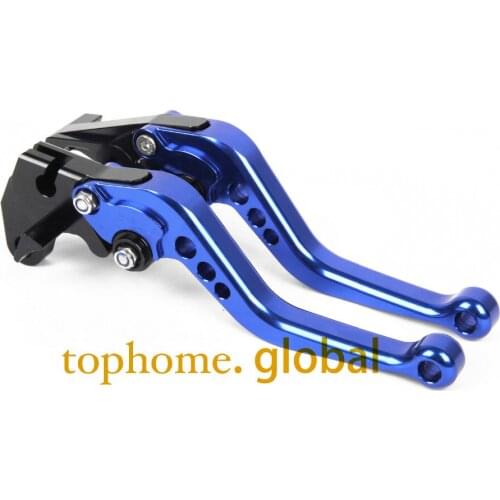 For BMW F700GS 2013 - 2016 CNC Blue Short Clutch Brake Levers Adjustable Motorbike Accessories 2014 2015 14.7cm