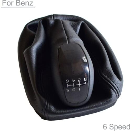 5/6 Speed Manual Gear Shift Knob Gaiter Boot Cover Case Collar For Mercedes-Benz C-Class 2003-2007 W203 C 30 CDI AMG/C 200 CGI