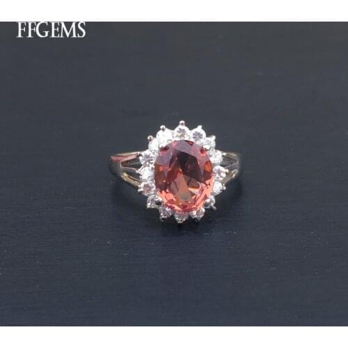 FFGems Classic Zultanite Rings Real 925 Sterling Silver Created Diaspore Color Change for Women Wedding Party Fine Jewelry