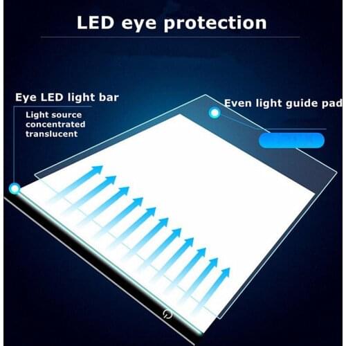 USB Powered Ultra-thin A4 LED Drawing Board Pad Animation Tracing Light Box Lightbox Tablet Blank Canvas for Painting