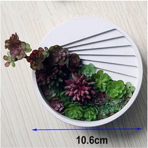 Home Desk Concrete Decoration Planter Mold Silicone cement flower pot, silica gel mould Scandinavian step flower vase molds