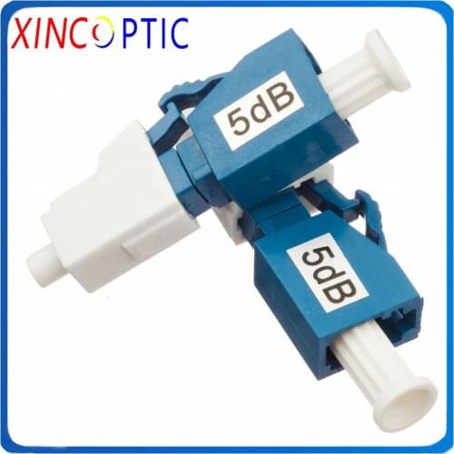 LCUPC LCAPC SM Fiber Optic Attenuator Female to male 1~50DB,LC/UPC Multimode OM4 OM3 Cheap Plug-in Fixed Fiber Optic Attenuator