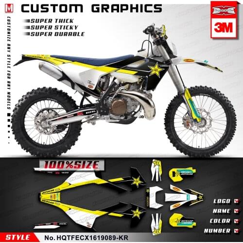 KUNGFU GRAPHICS Motorcycle Sticker Kit for TE FE TX FX FS TC FC 125 150 250 300 350 450 501 2016 2017 2018 2019