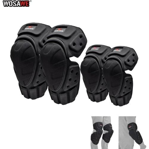 WOSAWE Motorcycle Knee Guard Body Protection Motocross Knee pads and Elbowpads skiing Skateboard Pulley Riding Protective Gear