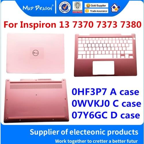 New LCD Back Cover PalmrestBase Lid Back Pink For Dell Inspiron 13 7370 7373 7380 0HF3P7 HF3P7 0WVKJ0 WVKJ0 07Y6GC 7Y6GC