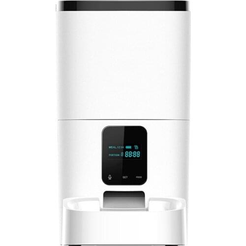 The new 6L pet feeder upgrade version intelligent remote feeding video version cat and dog timing feeding device