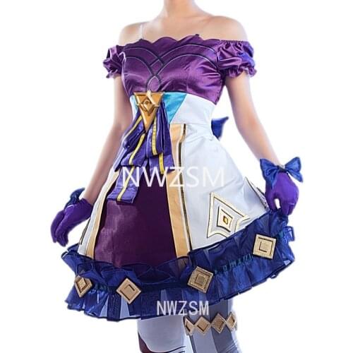 LOL League of Heroes COS clothing Ling Luo doll COS Gwen COSPLAY animation set of clothing female dress