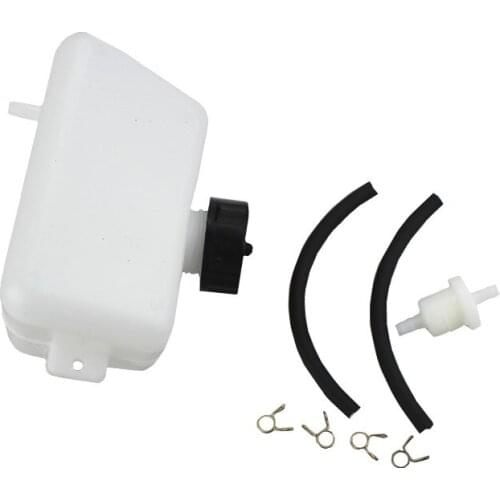 Plastic White Motorcycle Bottle Coolant Reservoir Tank Radiator Overflow For 49CC 2-Stroke Off-Road