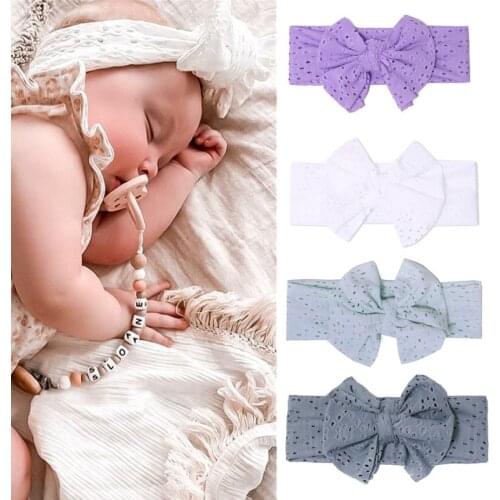 Newborn Big Bow Headband Turban Baby GirlsToddler 2021 Fashion Bowknot Hair Accessories Baby Hairband Head Band Headwear
