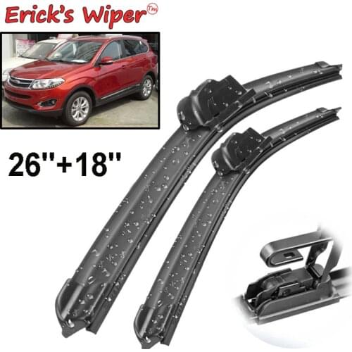 Ericks Wiper LHD Front Wiper Blades For Chery Tiggo 5 Grand Tiggo5 DR6 EVO6 2014 - 2018 Windshield Windscreen Window 26"+18"
