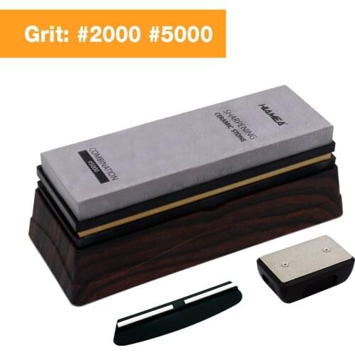 HIAMEA New ceramic stone Knife Sharpener whetstone Sharpening Stones grinding stone System honing set 2000 5000 grit