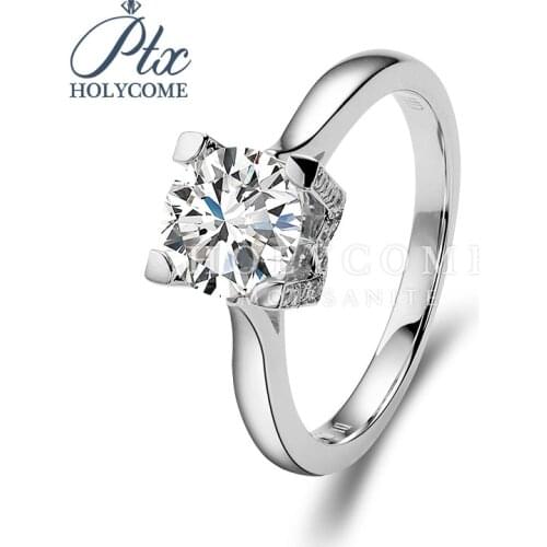 Factory sell white color 1ct round cut silver moissanite rings кольца браслеты ьги с зеленным камнем