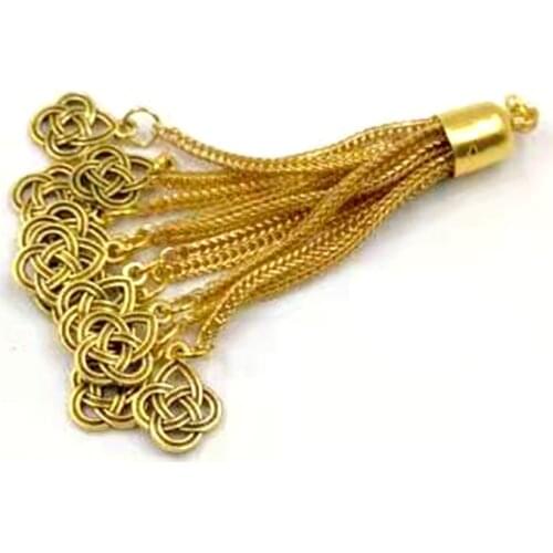 Gold tassel tasbih 2021 new style accessories pendant Handmade misbaha alloy Part tasbih store fashion alloy part