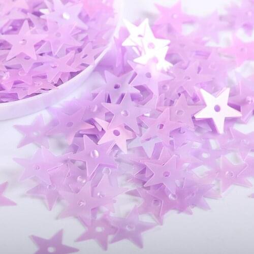 100g/Lot Purple Flower Shell Round Nail Sequins For Craft Glittering Sequin Paillettes DIY Manicure Sewing Art Decor New