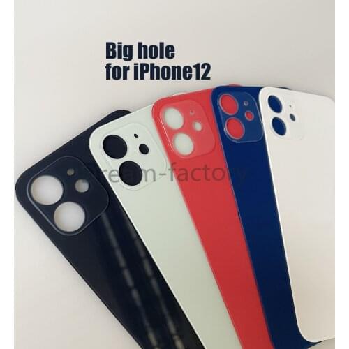 100PCS Back Glass Battery Cover Rear Back Door Housing Replacement for iPhone 12 Mini 12 Pro Max free DHL