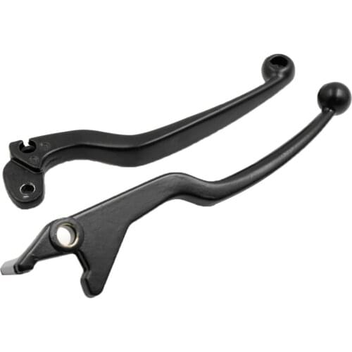 2x Motorcycle Metal Handle Brake Clutch Lever, Replacement Parts for Suzuki 125cc GN125 GS125