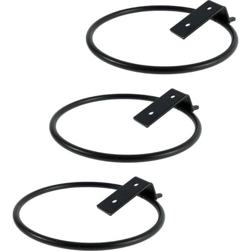 3 Pcs Plant Holder Ring Flower Pot Holder Wall Mounted Metal Planter Shelf Home Decor Hangers Outdoor Decorative 4/6 Inch