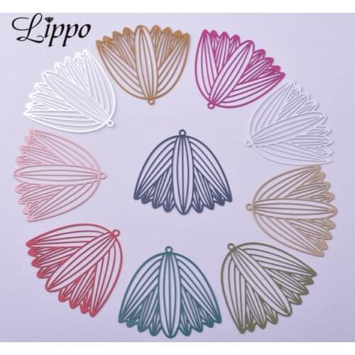 30pcs AB6212 37*37mm Arc Charms Hollowing Pendant Diy Jelwery Making