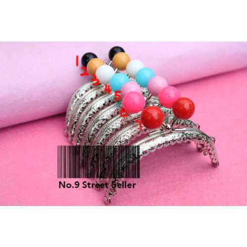 30pcs/lot DIY Purse 8.5cm Silver Metal Purse Frame Handle for Bag Sewing Craft Tailor Sewer