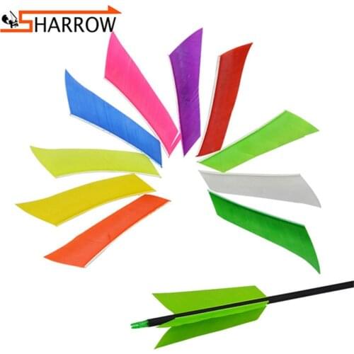 50pcs 3inch Arrow Feather Natural Turkey Feathers Bow And Arrow Hunting Arrow Shaft DIY Fletches Shooting Archery Accessories