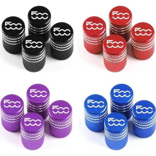 Car Accessories 4pcs/lot Auto Caps Sticker Covers Case For Fiat 500 Punto For Abarth Stilo Ducato Palio Bravo Doblo Car Styling