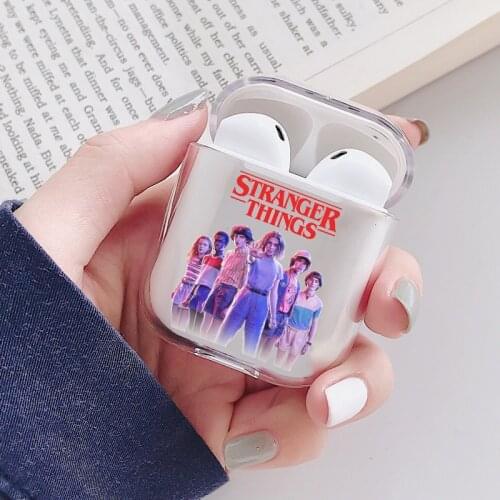 Stranger Things Series Wireless Earphone Case for AirPods 1 2 Case Soft Silicone Clear Charging Headphones Cover Protective Case