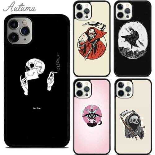 Gothic Witch Satan Phone Case for iPhone 11 12 Pro Max mini X XR XS SE 2020 5 6S 7 8 Plus Samsung Galaxy S8 S9 S10 Cover shell