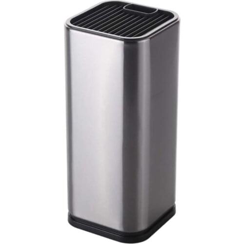 Knife Block Holder Scissors Slot, Unique Slot Design to Protect Blades, Fingerprint-Proof Coating, for Safe, Space Saver