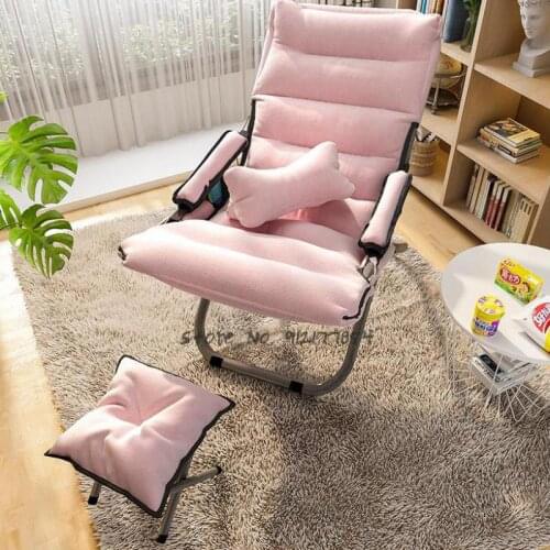 Home computer chair backrest lazy sofa single comfortable sedentary leisure recliner student dormitory folding gaming chair