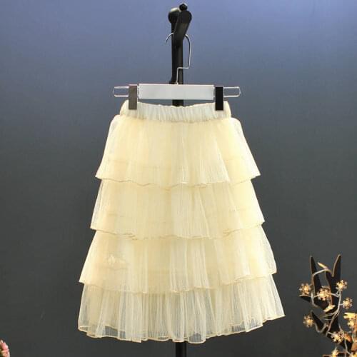 Girls tulle skirt black 12 years old clothes for kids 2019 summer autumn children teenagers girls Chiffon
