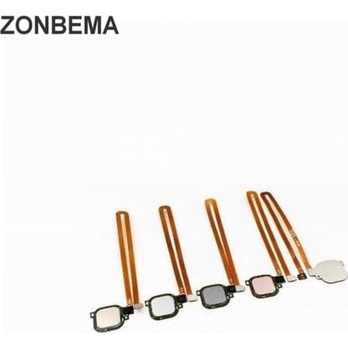 ZONBEMA Fingerprint Sensor Key home button Flex Cable Touch ID For Huawei Honor V8 6X Nova Plus Enjoy 6 MaiMang 5 G9 Plus
