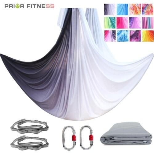 Hot Sale 14Yards/12.8Meters Aerial Yoga Hammock Set Aerial Yoga Swing Kit Nylon Anti-gravity Air Silk for Exercise