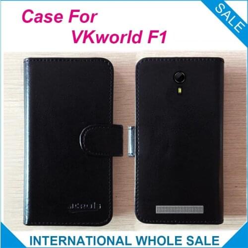 Hot!! 2016 F1 Case VKworld Phone, 6 Colors High Quality Leather Exclusive Cover For VKworld F1 tracking number