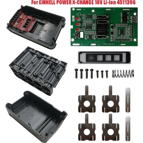 20V Li-ion Battery Housing Shell for Einhell Power X-Change 18V Li-ion 4511396 Protection PCB Circuit Board Set