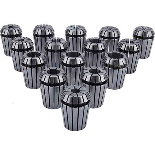 15Pcs ER25 Collet Tool Precision Spring Collet Set 2-16Mm CNC Collet Chuck for Milling Lathe Tools and Spindle Motors