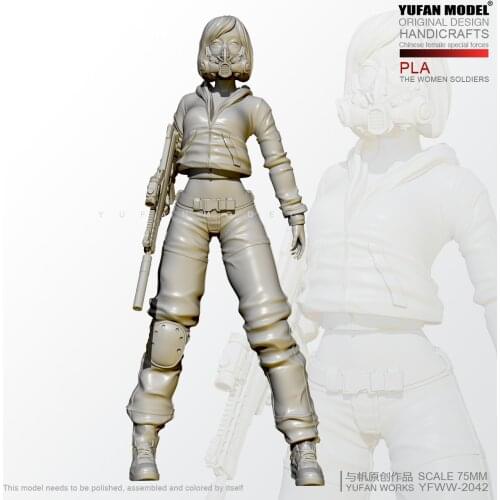 1/24 Resin model kits figure beauty colorless and self-assembled YFWW-2042