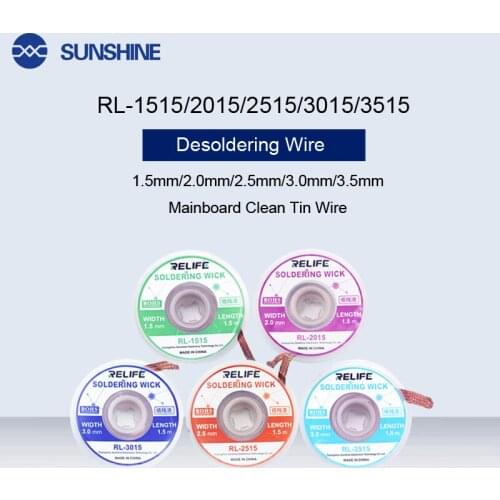 Desoldering Wire Tin Suction Wire Braid BGA Tools For Precision PCB RMA Tin Remove Soldering Accessory Mainboard Clean Tin Wire