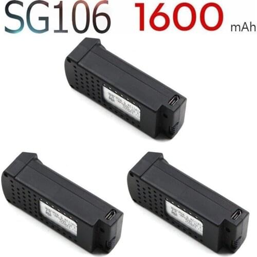 Original 1600mAh 3.7V Lipo Battery For SG106 RC Helicopter Drone Quadcopter Spare Parts 3.7v Rechargeable Battery SG-106 3pcs