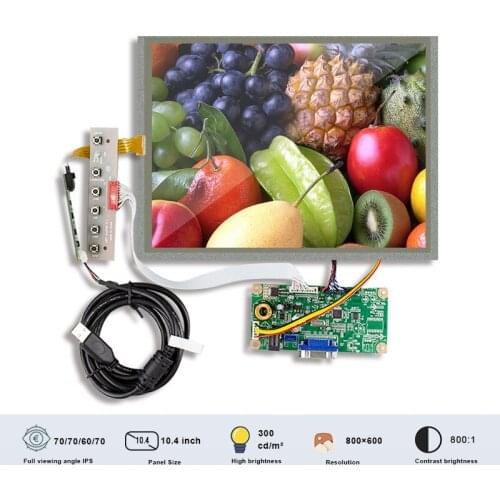 Original BOE BA104S01-200 Touch Display With Board For Industrial 10.4 Inch 300 Nits LVDS 20 pins Connector