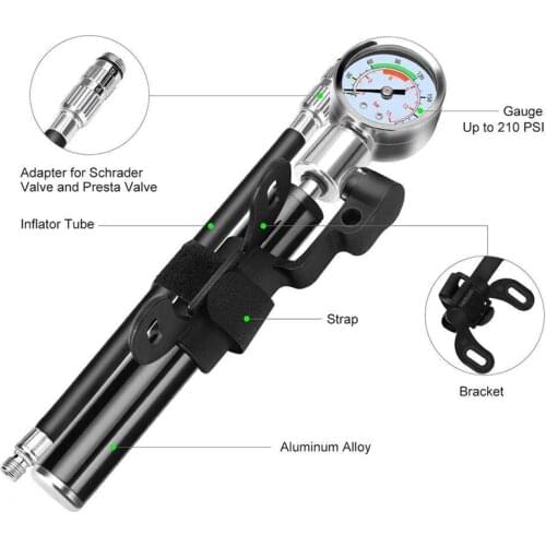 Portable Scooter Mini Pump High Pressure Tire Inflator for Xiaomi Mijia M365 For Xiaomi Scooter M187 M365 Pro Kickscooter Alloy