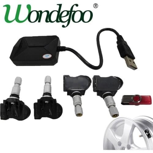 Build in TPMS Tire Pressure Monitor Systems Car Tire Diagnostic-tool with USB port fit all android radios