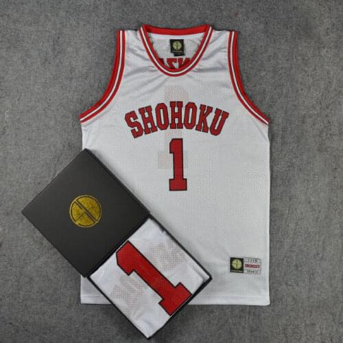 Slam Dunk Shohoku High School No.1 Anzai Cosplay Vest Basketball Jersey