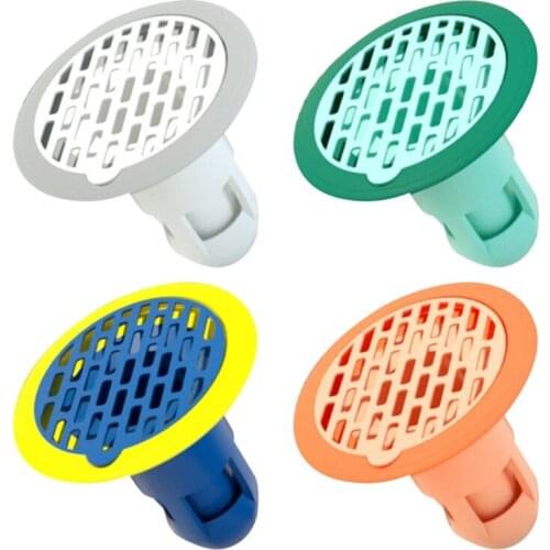 Bathtub Drain Plug Cover Trap Shower Floor Strainer Stopper Silicone Anti-Odor Kitchen Bathroom Sink Water Filter