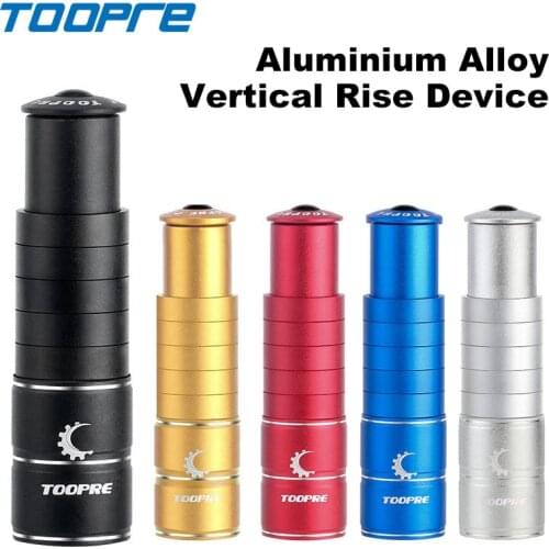 TOOPRE Bicycle Stem Bike Fork Stem Riser Extender Extension Adjustable Handlebar Riser Adaptor Bike Neck Extender Accessories