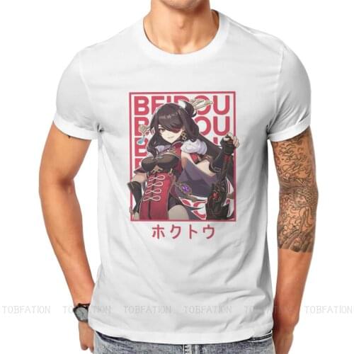Beidou Unique TShirt Genshin Impact Game Paimon Childe Comfortable Hip Hop Graphic T Shirt Short Sleeve Ofertas